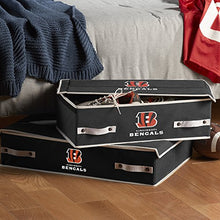 Load image into Gallery viewer, Franklin Sports NFL Cincinnati Bengals Under The Bed Storage Bins - Small
