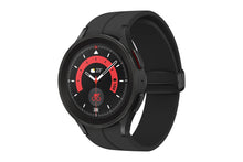 Load image into Gallery viewer, SAMSUNG Galaxy Watch 5 Pro 45mm Bluetooth Smartwatch w/ Body, Health, Fitness and Sleep Tracker, Improved Battery, Sapphire Crystal Glass, GPS Route Tracking, Titanium Frame, US Version, Black
