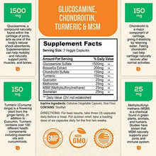 Load image into Gallery viewer, Glucosamine with Chondroitin Turmeric MSM, Triple Strength 2100mg, for Hip, Knee, Joint &amp; Back Comfort - Made in USA - Joint Supplement with Boswellia &amp; Bromelain. Non GMO - 120 Capsules
