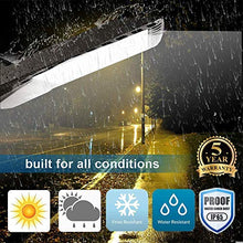Load image into Gallery viewer, LEDMO LED Parking Lot Lights 19500LM - [500W HID/HPS Replacement] Adjustable LED Shoebox Street Pole with Dusk to Dawn Photocell Slip Fitter Commercial Area Yard Lighting 5000K 150W 4 Pack
