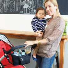 Load image into Gallery viewer, Skip Hop Universal Stroller Organizer: Insulated Beverage and Essentials Stroller Caddy, Black

