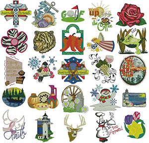 Embroidex Embroidery Machine Starter Kit - Everything Needed to Do Machine Embroidery Plus Bonus Embroidery Designs and Instructional CD