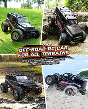 Load image into Gallery viewer, 1:14 Scale Big RC Car, caivun RC Cars 4WD Off Road Hobby Trucks 40+ KM/H High Speed Remote Control Car with Two 1500mAh Batteries, 2.4GHz All Terrain Toy Vehicle Crawler Gift for Adults Teens Boys
