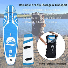 Load image into Gallery viewer, LBW Inflatable Stand Up Paddle Board SUP Paddleboard with Premium SUP Accessories &amp; Waterproof Backpack, Adjustable 3 Pieces Paddle, Non-Slip Deck, Youth &amp; Adult ISUP
