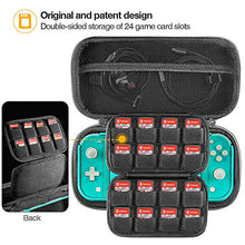 Load image into Gallery viewer, tomtoc Carrying Case for Nintendo Switch Lite, Portable Travel Storage Protective Case with 24 Game Cartridges and Original Patent for Switch Lite Console and Accessories
