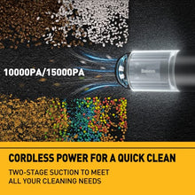 Load image into Gallery viewer, Baseus Car Vacuum Cleaner, Handheld Vacuum Cordless 135W High Power Portable Small Mini Rechargeable Hand Vacuum with LED Light for Car, Home, Kitchen - A3
