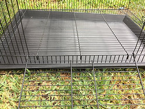 Mcage New 3 Levels Ferret Chinchilla Sugar Glider Rats Animal Cage 24" L x 16" W x 24" H with Tight 3/8-Inch Bar Spacing