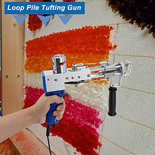 Load image into Gallery viewer, Electric Carpet Tufting Gun, Loop Pile Rug Tufting Machine, Maual Carpet Weaving Flocking Machine, Carpet Thickness 4-14mm 100V-240V Industrial Embroidery Machine
