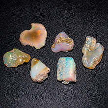 Load image into Gallery viewer, Jaguar Gems 25cts Polished Ethiopian Welo Opal Stone Polish Crystal October Birthstone Jewelry Making-DIY Stone Supply Natural Loose Gemstone Chakra Healing Multi Color Gems Handpicked Assortment
