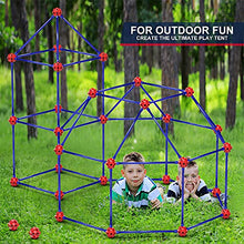 Load image into Gallery viewer, OleFun Fort Building Kit for Kids Age 4,5,6,7,8+Year old Boys &amp; Girls, 120 pcs Forts Builder Creative STEM Toy for Castles, Tunnels, Play Tent, Rocket Indoor &amp; Outdoor- Ideal Christmas &amp; Birthday Gift
