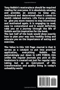 NOTEBOOK FOR LIFE FORCE TONY ROBBINS: Journaling How New Breakthroughs in Precision Medicine Can Transform the Quality of your Life & Those You Love (120 pgs)