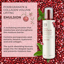 Load image into Gallery viewer, The Face Shop Pomegranate &amp; Collagen Volume Lifting Emulsion | Deep Revitalizing Emulsion for Moisture Barrier Strengthening | Plump &amp; Smoothen Your Skin, 4.7 Fl Oz
