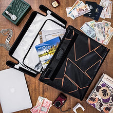 Load image into Gallery viewer, FLAYPAL Fireproof and Waterproof Document Bag with Lock and Interior Zipper Pouch. U.S Patented Design &amp; 4 Layers Material. Fire Safe Storage for Important Documents, Files &amp; Valuables, 16"x12.6"x6.5"
