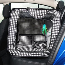 Load image into Gallery viewer, CHEERING PET, Cat Condo Cage, Travel Cage, Portable Pet Crate, Collapsible Litter Box, Foldable Feeding Bowl, Hanging Feather Teaser and Ball, Carrying Bag, Extra Large 32&quot; X 19&quot; X 19&quot; (Checker Board)
