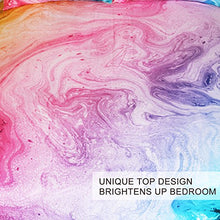 Load image into Gallery viewer, BlessLiving Colorful Marble Bedding Tie Dye Pastel Pink Comforter Cover for Teenage Girls Colorful Purple Blue Duvet Cover Set Marble Abstract Art Bed Set 3 Piece Bright Girly Bedspreads (Full)

