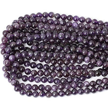 Load image into Gallery viewer, CHEAVIAN 45PCS 8mm Natural Amethyst Gemstone Round Loose Beads Crystal Energy Stone Healing Power for Jewelry Making 1 Strand 15&quot;
