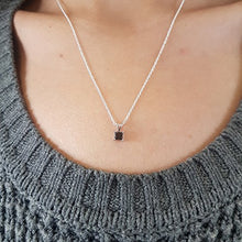 Load image into Gallery viewer, Dazzlingrock Collection 0.75 Carat (ctw) 14K Princess Cut Black Diamond Ladies Solitaire Pendant 3/4 CT, White Gold
