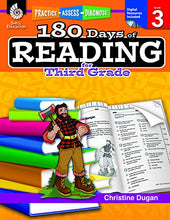 Load image into Gallery viewer, 180 Days of Practice - 3rd Grade Workbook Set - Includes 4 Assorted Third Grade Workbooks for Daily Practice in Reading, Math, Writing, and Grammar Skills
