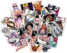 Load image into Gallery viewer, 50 pcs Sexy Women Stickers for Skateboard Graffiti Laptop Luggage Guitar Car Decals
