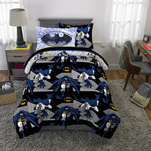 Load image into Gallery viewer, Franco Kids Bedding Super Soft Comforter and Sheet Set with Sham, 5 Piece Twin Size, Batman
