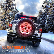 Load image into Gallery viewer, Nilight - TL-12 Spare Tire Brake Light Wheel Light 3rd Third Brake Light for Wrangler 2007-2018 JK JKU YJ TJ, Red Light
