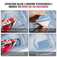 Load image into Gallery viewer, Iron on Patches for Clothing Repair 20PCS, Denim Patches for Jeans Kit 3" by 4-1/4", 4 Shades of Blue Iron On Jean Patches for Inside Jeans &amp; Clothing Repair

