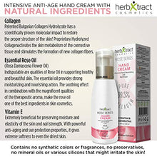 Load image into Gallery viewer, Hand Cream with Collagen, Essential Rose Oil, Keratin and Vitamin E - Anti-aging Lotion for Dry Aging Hands. For Silky Smooth Hands Skin Moisturizer by HerbXtract, 3.4 Fluid Ounces
