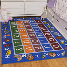 Load image into Gallery viewer, Ottomanson Jenny Collection Kids&#39; Non-slip Educational Alphabet Design Area Rug , 8&#39;2&quot; X 9&#39;10&quot;, Multicolor
