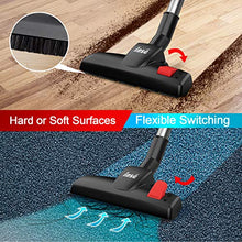 Load image into Gallery viewer, INSE Vacuum Cleaner Corded I5 Stick Vacuum Cleaner 18KPA Powerful Suction 600W Motor Multipurpose 3 in 1 Handheld Vacuum Cleaner Vermilion

