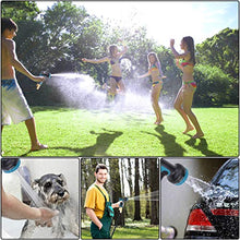 Load image into Gallery viewer, LOOHUU Garden Hose Expandable Kit 50 Feet,Water Hose with Superior Strength 3750D/10 Function Spray Nozzle/Resistant 3-Layers Latex, Solid Brass Fittings
