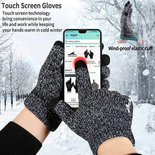 Load image into Gallery viewer, Achiou Winter Gloves for Men Women, Upgraded Thicken Touch Screen, Anti-Slip Silicone Gel, Thermal Soft Knit Lining
