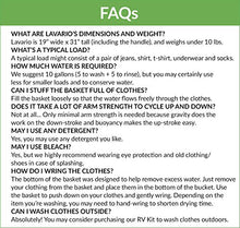 Load image into Gallery viewer, Lavario Portable Clothes Washer (Manual Non-Electric Portable Washing Machine for Camping, Apartments, RV’s, Delicates)
