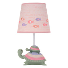Load image into Gallery viewer, Lambs &amp; Ivy Sea Dreams Turtles Nursery Lamp with Shade &amp; Bulb - Pink
