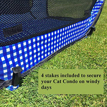 Load image into Gallery viewer, Pet Fit For Life Extra Large (32&quot;x19&quot;x19&quot;) Collapsible/Portable Cat Cage/Condo with Portable Litter Box and Bonus Cat Feather Toy and Collapsible Water/Food Bowl Large - 32&quot; x 19&quot; x 19&quot;

