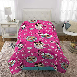 Kitchen Designers Franco Kids Bedding Super Soft Comforter and Sheet Set with Sham, 5 Piece Twin Size, LOL Surprise
