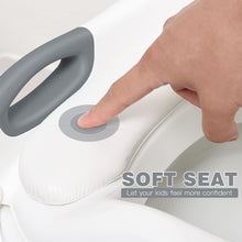 Load image into Gallery viewer, Toilet Potty Training Seat with Step Stool Ladder,SKYROKU Training Toilet for Kids Boys Girls Toddlers-Comfortable Safe Potty Seat with Anti-Slip Pads Ladder (Grey)
