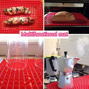 11PCS Air-Fryer-Accessories with Recipe-Cookbook-Liners, Non-stick Barrel/Pan + Metal Holder + Multi-Purpose Rack +Baking Mat