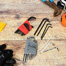 Load image into Gallery viewer, Allen Wrench Set (36 Pack - Metric &amp; SAE Wrenches) Hex Key with Ball End &amp; Short Arm
