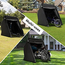 Load image into Gallery viewer, Quictent Heavy Duty Motorcycle Shelter Shed Cover Storage Garage Tent with TSA Code Lock &amp; Carry Bag, Small Size
