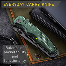 Load image into Gallery viewer, Spring Assisted Knife - Pocket Folding Knife - Military Style - Boy Scouts Knife - Tactical Knife - Good for Camping Hunting Survival Indoor and Outdoor Activities Mens Gift 6681 N
