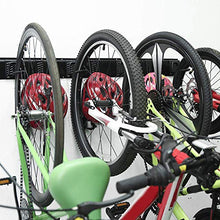 Load image into Gallery viewer, Bike Rack Garage Storage 5 Bicycles Hooks Wall Mount Bike Hanger Indoor Space Saving (8 Hooks and 3 Rails)
