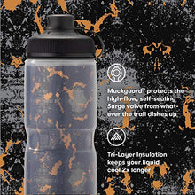 Load image into Gallery viewer, Polar Bottle Breakaway Muck Insulated Mountain Bike Water Bottle - BPA Free, Cycling &amp; Sports Squeeze Bottle with Dust Cover (Zipper - Slate Blue &amp; Turquoise, 24 oz)
