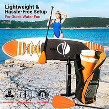 Load image into Gallery viewer, SereneLife Inflatable Stand Up Paddle Board (6 Inches Thick) with Premium SUP Accessories &amp; Carry Bag | Wide Stance, Bottom Fin for Paddling, Surf Control, Non-Slip Deck | Youth &amp; Adult Standing Boat
