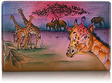 Load image into Gallery viewer, Anna by Anuschka Hand Painted Leather | Triple Compartment Wallet/Clutch | Serengeti Sunset
