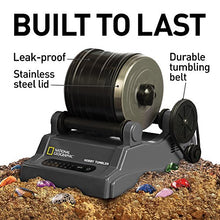 Load image into Gallery viewer, NATIONAL GEOGRAPHIC Hobby Rock Tumbler Kit - Rock Polisher for Kids &amp; Adults, Noise-Reduced Barrel, Grit, 2.5 Pounds Raw Gemstone &amp; Jasper Mix, Great STEM Hobby Kit

