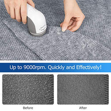 Load image into Gallery viewer, BEAUTURAL Fabric Shaver and Lint Remover, Sweater Defuzzer with 2-Speeds, 2 Replaceable Stainless Steel Blades, Battery Operated, Remove Clothes Fuzz, Lint Balls, Pills, Bobbles
