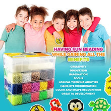 Load image into Gallery viewer, LITTLE VISIONARY 30,000 Fuse Beads - Deluxe Hama Bead Kit Includes 6 Pegboards, Tweezers, Ironing Paper, Travel Case (30,000)
