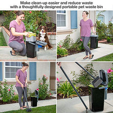 Load image into Gallery viewer, PetFusion Portable Outdoor Pet Waste Disposal. Innovative Dog Waste Station with Locking Handle, Universal Dog Poop Bag Holder, Complimentary Deodorizer &amp; 5 Waste Bags Incl. 12 Month Warranty
