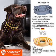 Load image into Gallery viewer, Rolf Club Flea &amp; Tick Collar for Dogs with 3D Level Protect | 6 Months Prevention &amp; Waterproof Repellent | Knockdown Effect Kills Ticks Before Bite | Safe Treatment Control | For Dogs Up to 65 Lb

