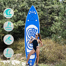 Load image into Gallery viewer, FunWater SUP Inflatable Stand Up Paddle Board 10&#39;x31&#39;&#39;x6&#39;&#39; Ultra-Light Inflatable Paddleboard with ISUP Accessories,Fins,Adjustable Paddle, Pump,Backpack, Leash, Waterproof Phone Bag,Kayak Seat

